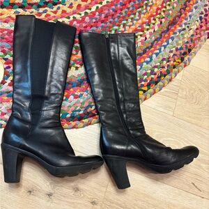 Aquatalia Black Heeled Boots